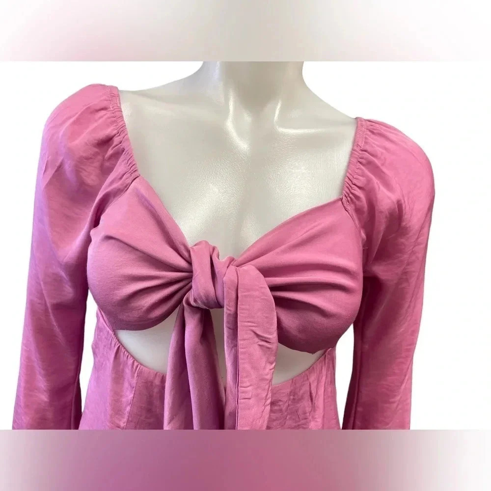 Princess Polly Adriana Pink Mini Dress Size 6 - Picture 6 of 10